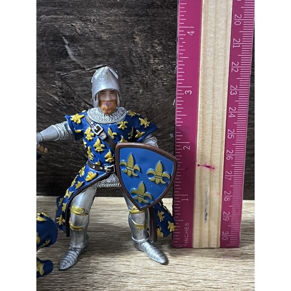 Knight & Horse Action Figures Papo 2005 PVC 4" Medieval Warrior Fantasy - Picture 13 of 13
